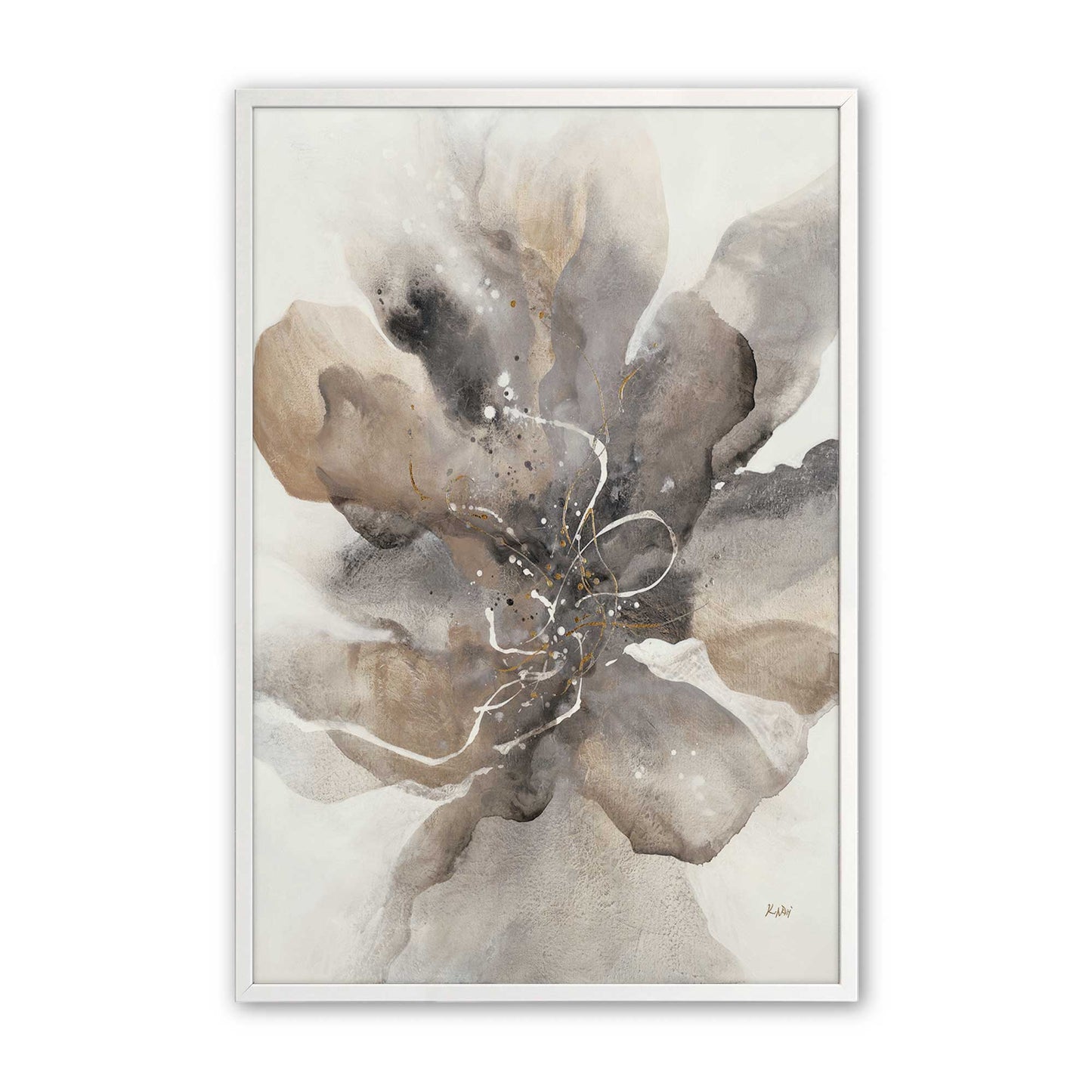 [Color:Opaque White], Picture of art in a Opaque White frame