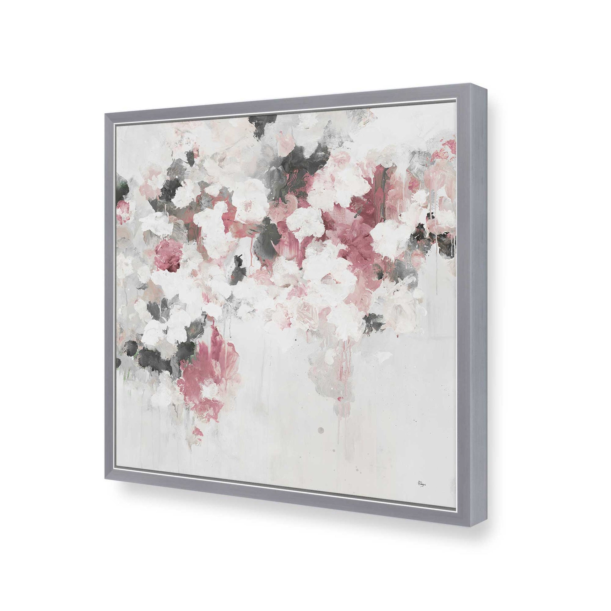 [Color:Polished Chrome], Picture of art in a Polished Chrome frame of the corner