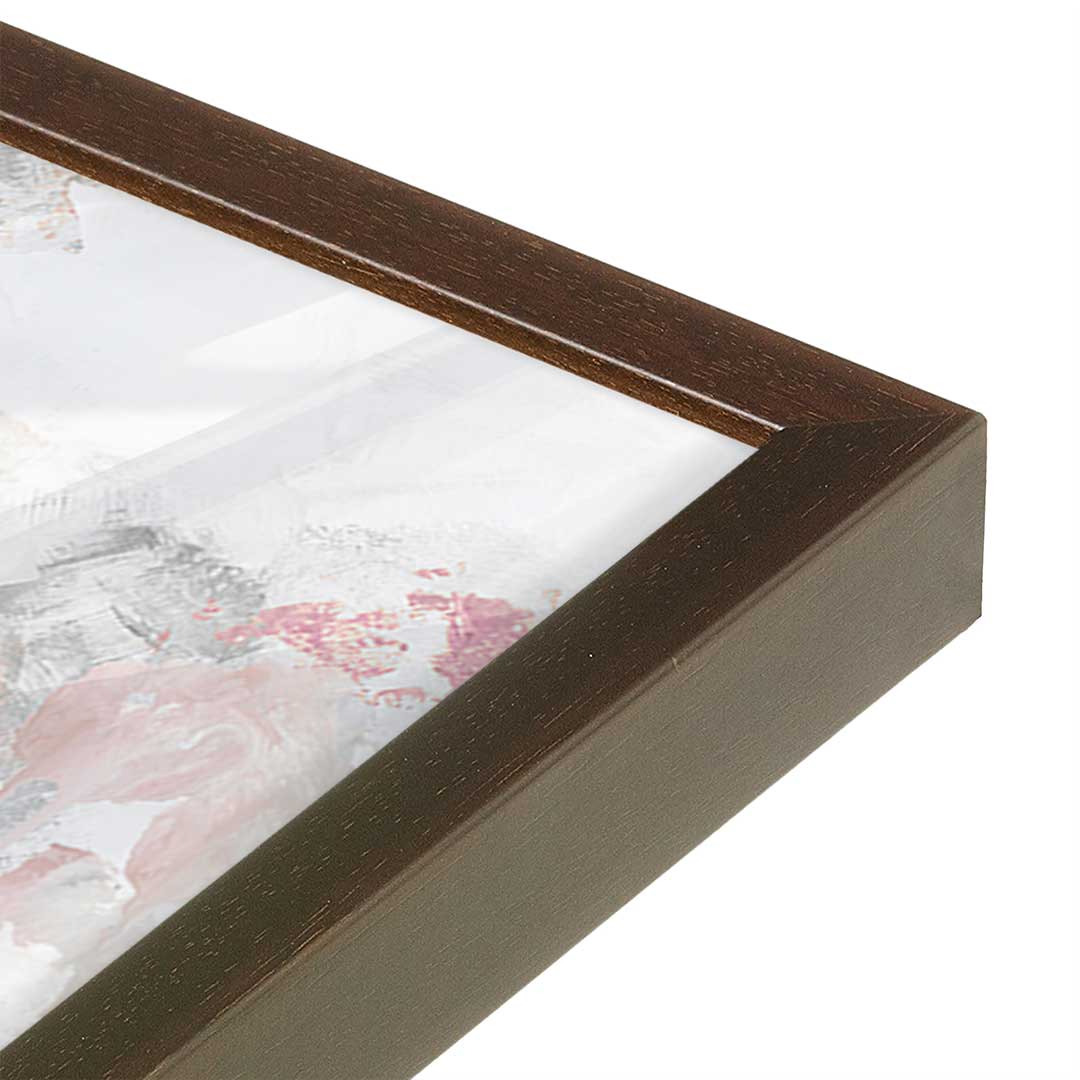 [Color:Espresso], Picture of art in a Espresso frame at an angle