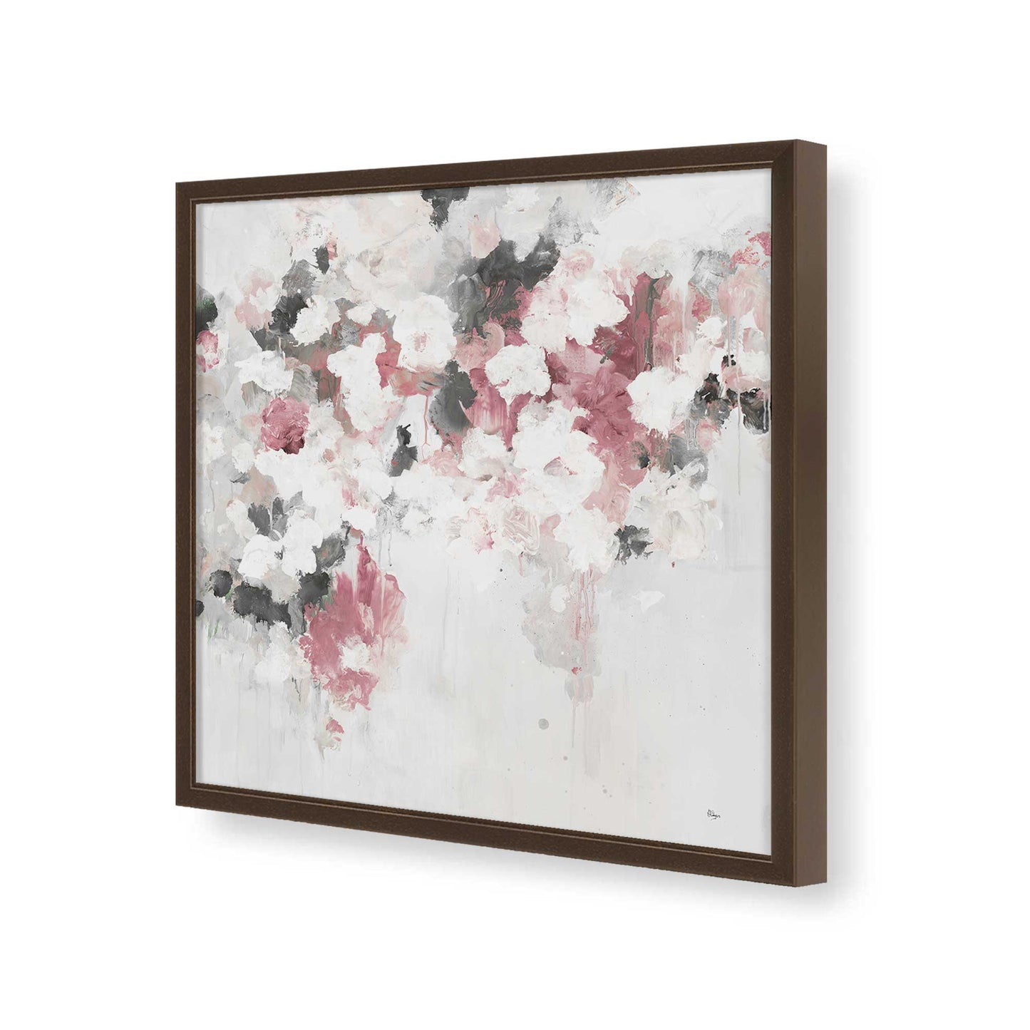 [Color:Espresso], Picture of art in a Espresso frame of the corner