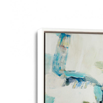 [Color:Opaque White], Picture of art in a White frame at an angle