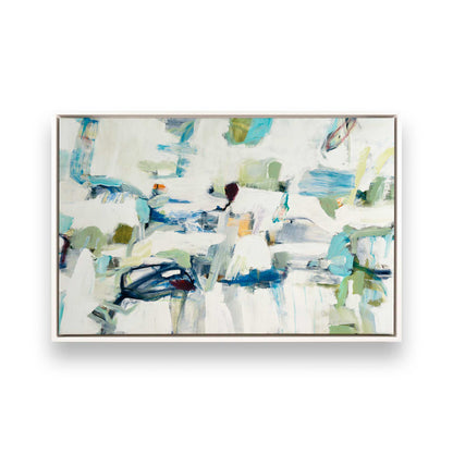 [Color:Opaque White], Picture of art in a White frame