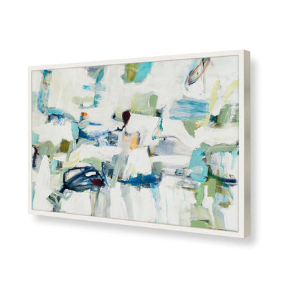 [Color:Opaque White], Picture of art in a Opaque White frame of the corner