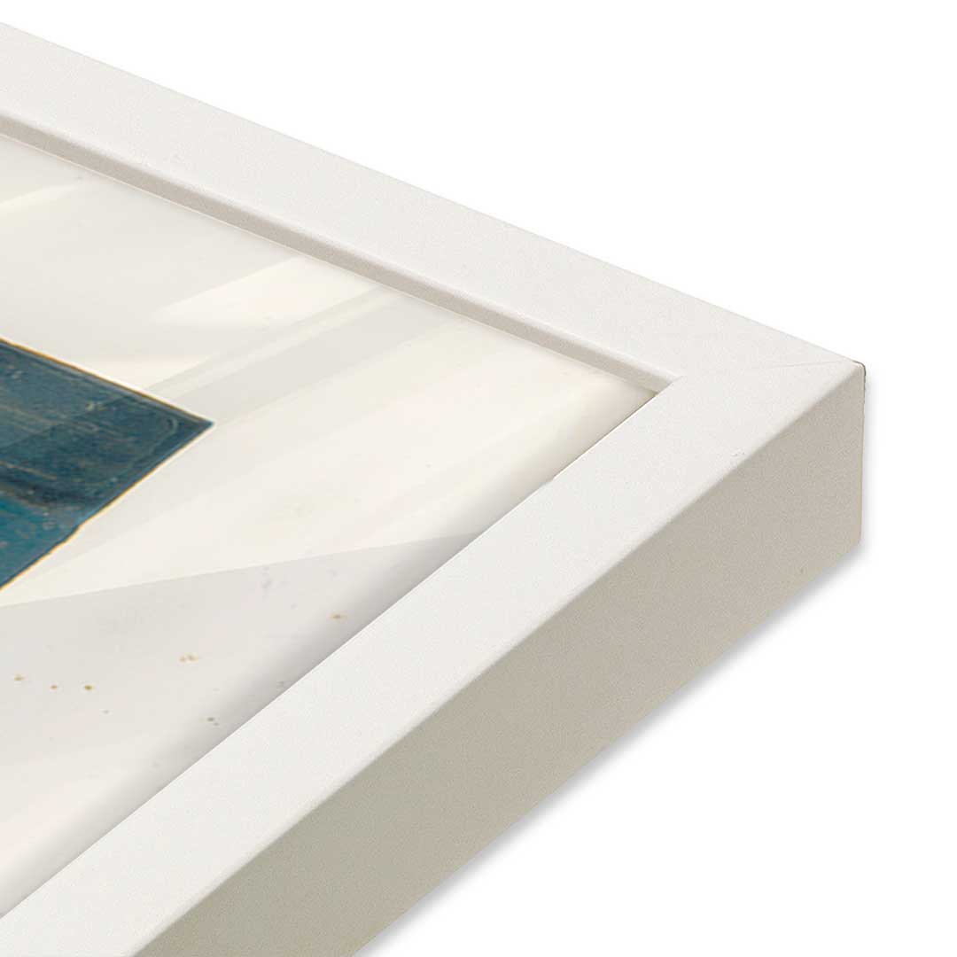 [Color:Opaque White], Picture of art in a Opaque White frame at an angle