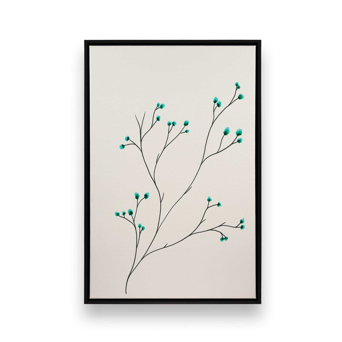 [Color:Satin Black], Picture of art in a Satin Black frame
