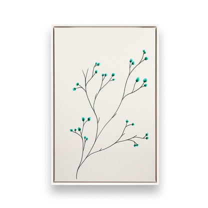 [Color:Opaque White], Picture of art in a White frame