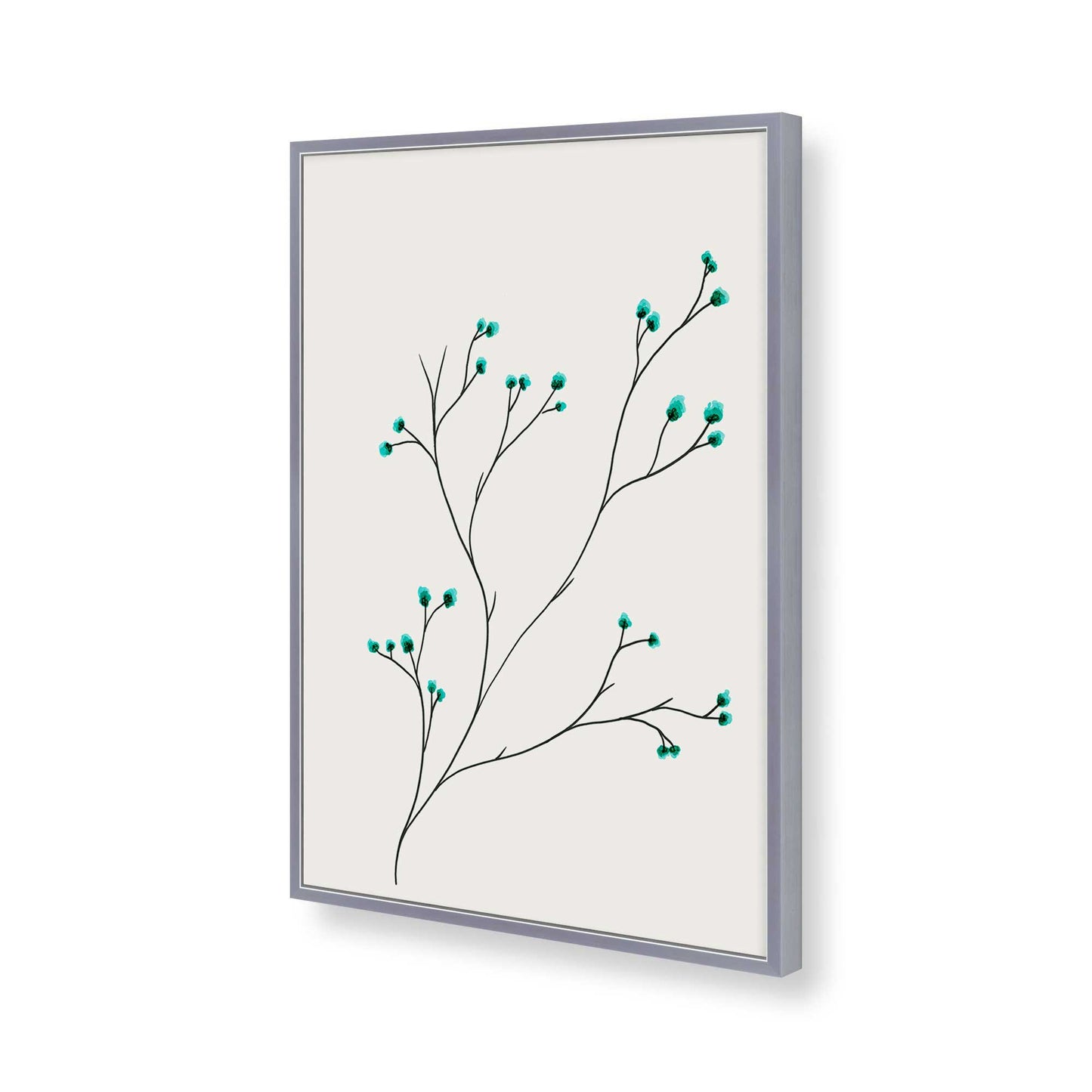 [Color:Polished Chrome], Picture of art in a Polished Chrome frame of the corner