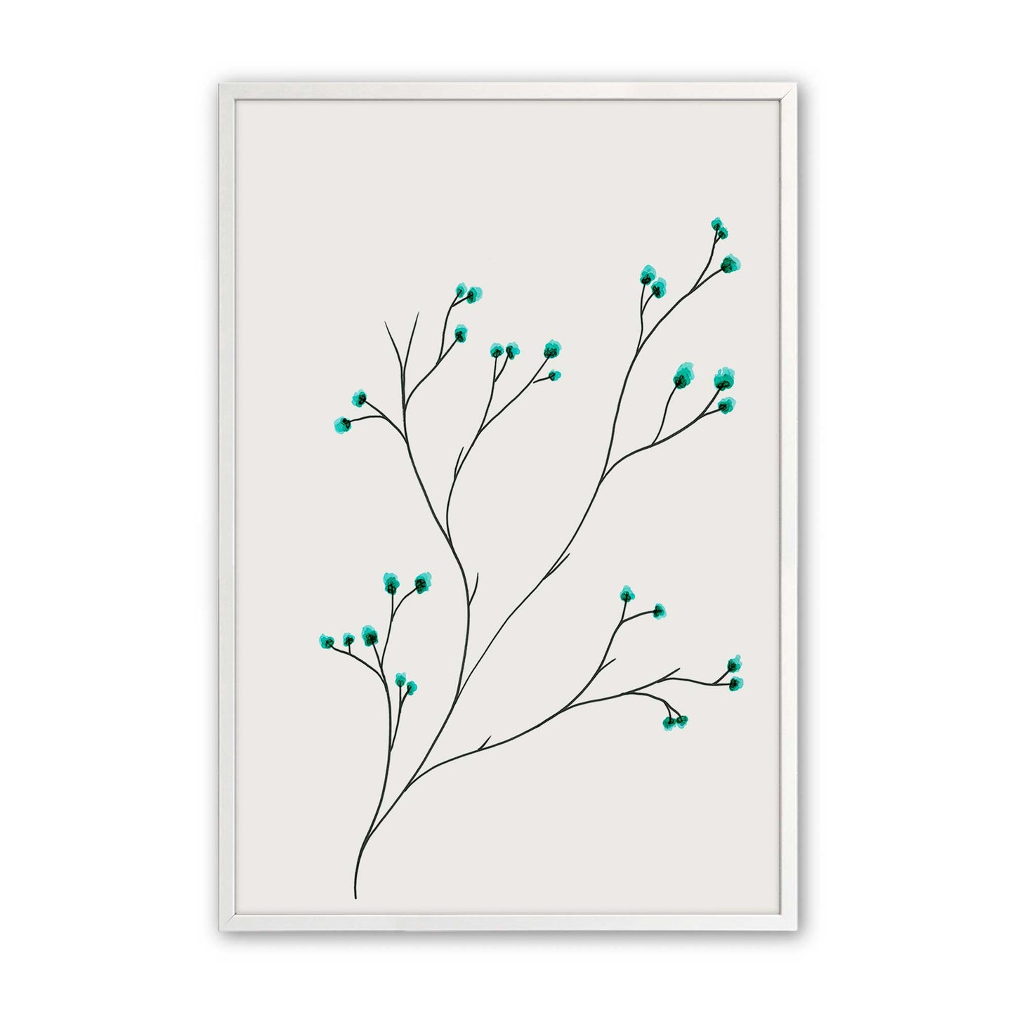 [Color:Opaque White], Picture of art in a Opaque White frame