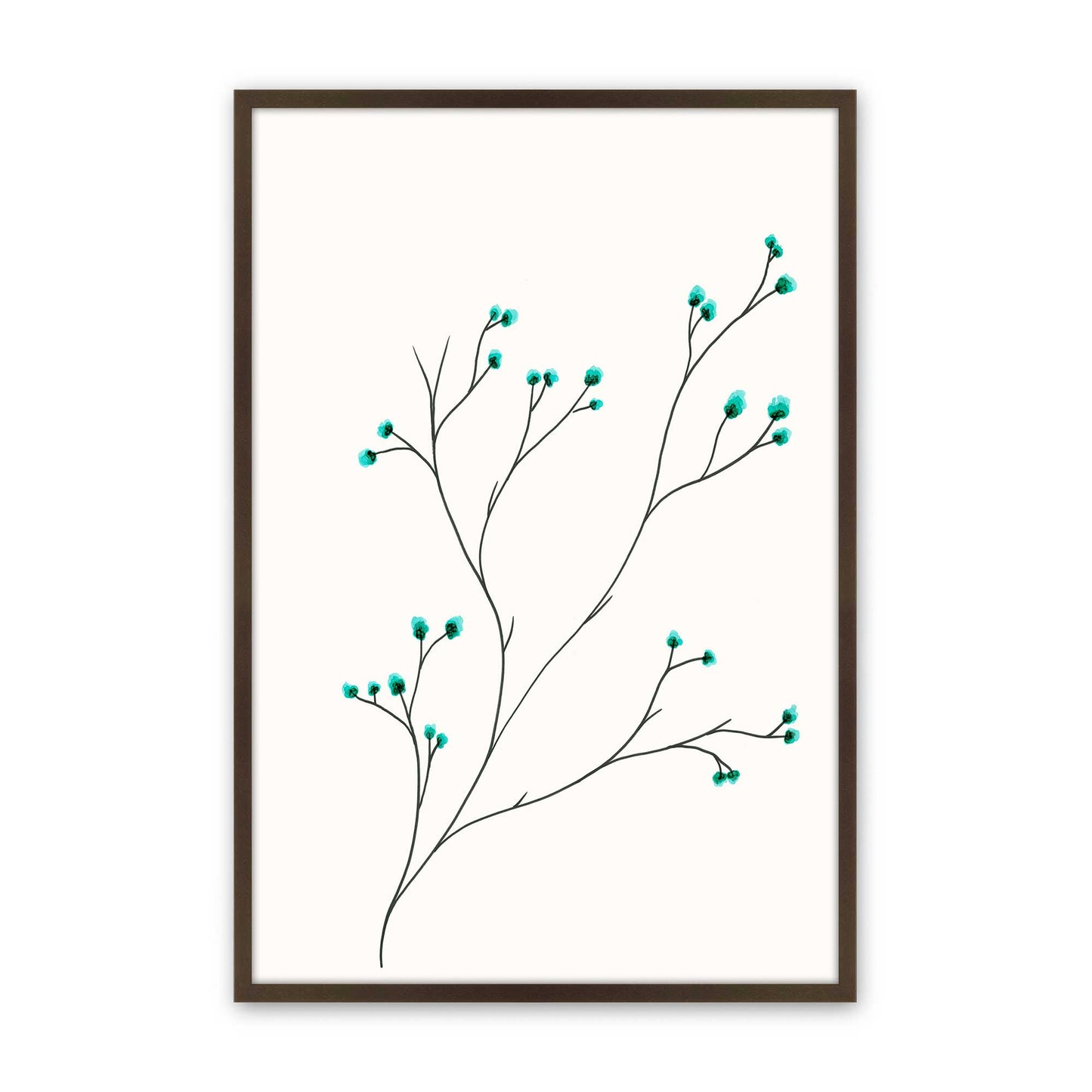 [Color:Brown], Picture of art in a Brown frame