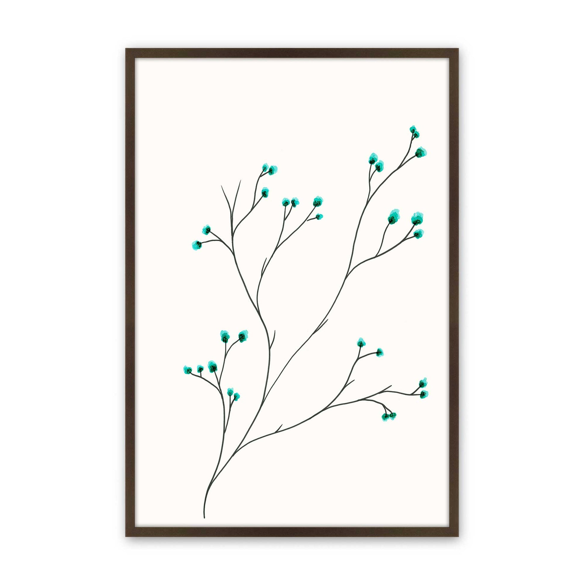 [Color:Brown], Picture of art in a Brown frame