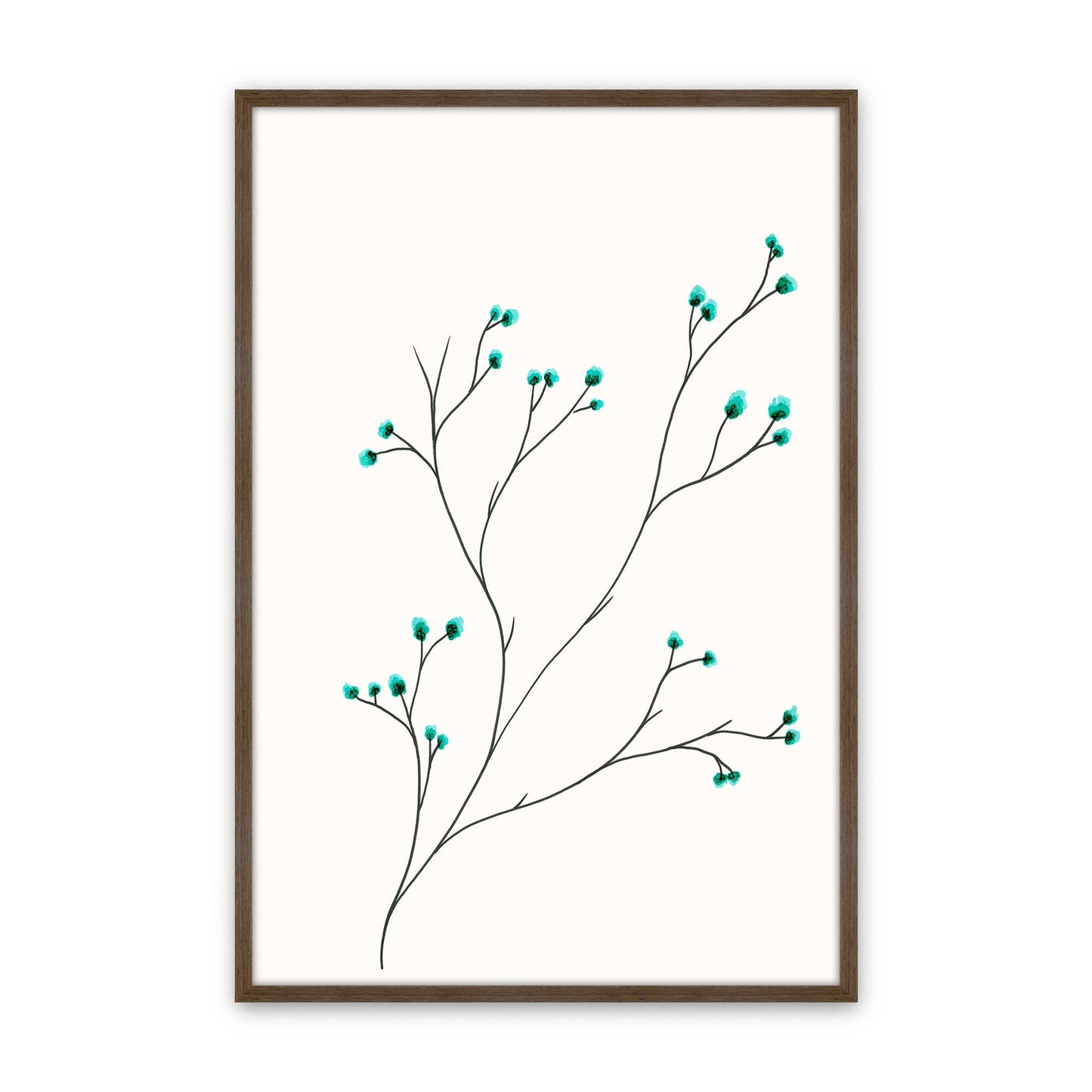 [Color:Walnut], Picture of art in a Walnut frame