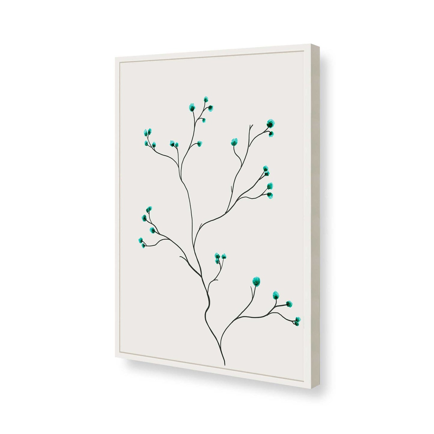 [Color:Opaque White], Picture of art in a Opaque White frame of the corner