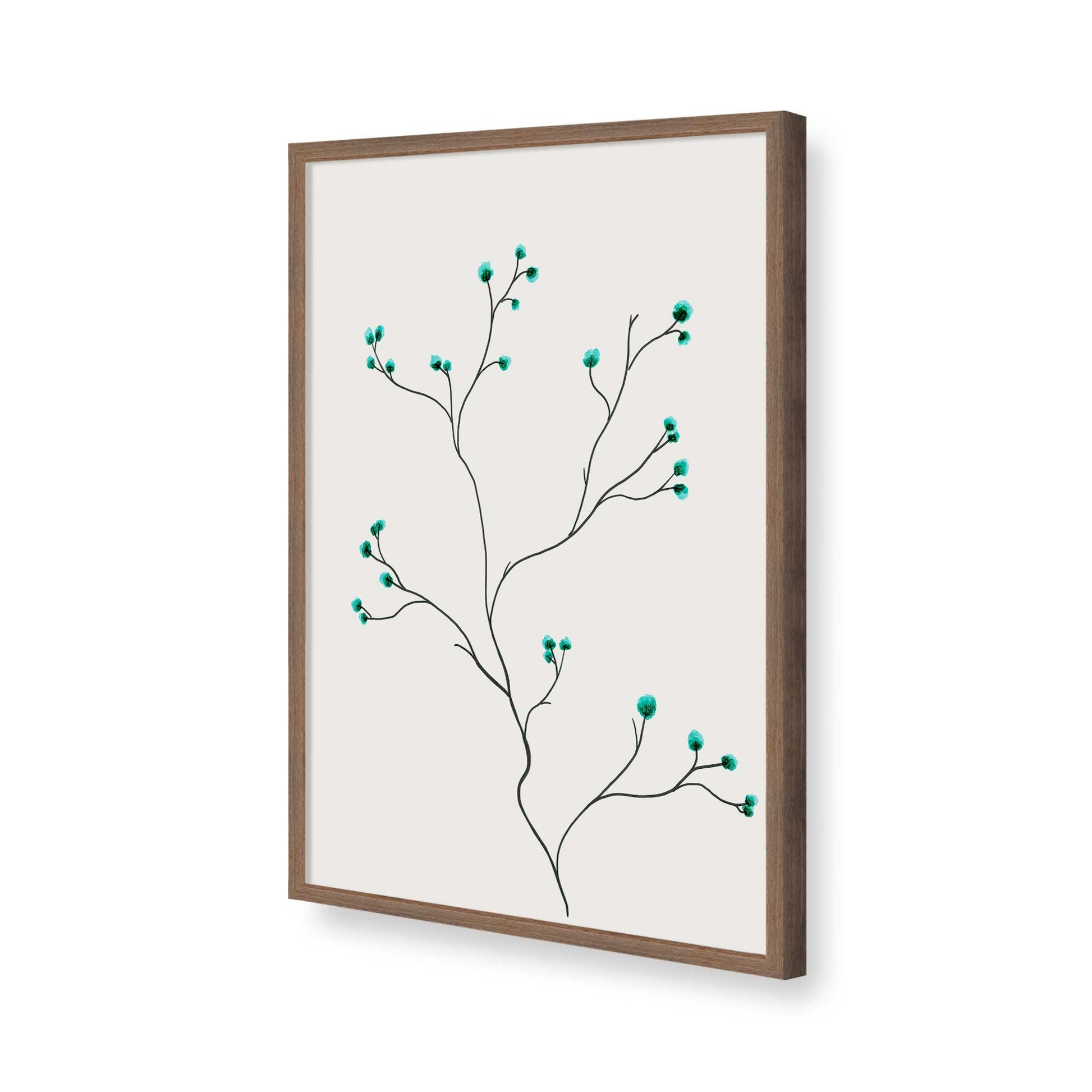 [Color:Walnut], Picture of art in a Walnut frame of the corner