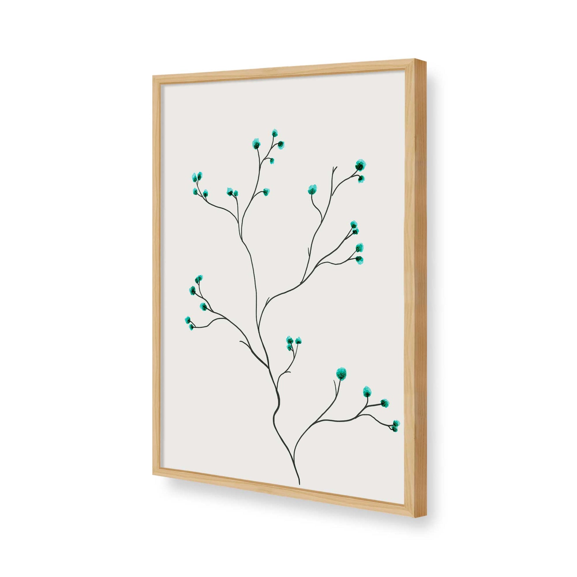 [Color:American Maple], Picture of art in a American Maple frame of the corner