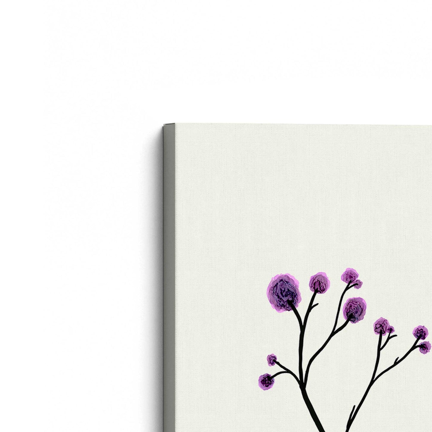 [Color:Stretched Canvas], Picture of the corner of the art