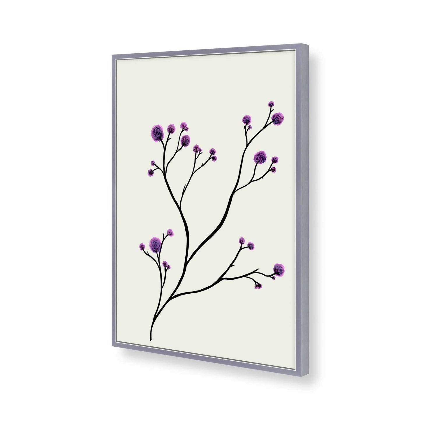 [Color:Polished Chrome], Picture of art in a Polished Chrome frame of the corner