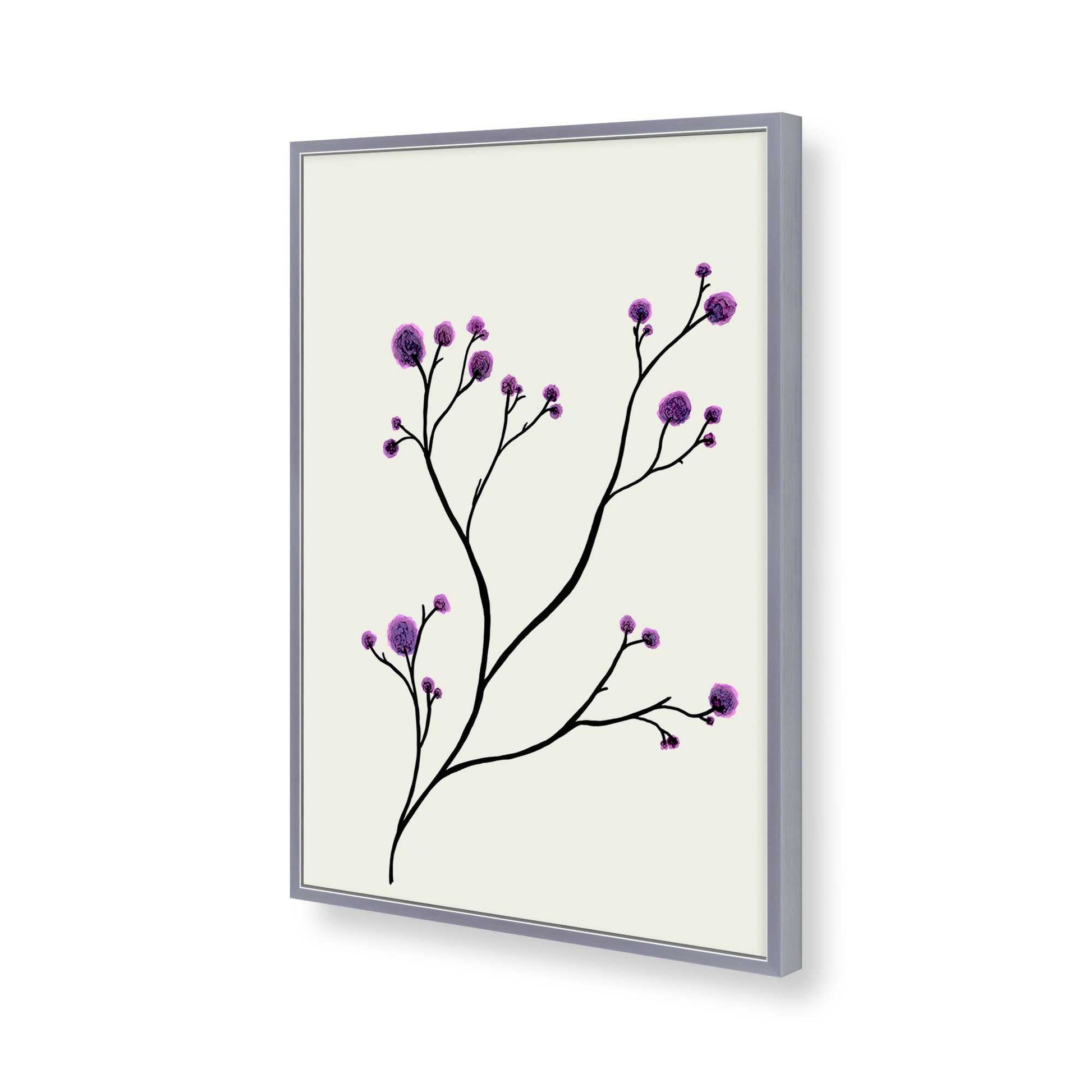 [Color:Polished Chrome], Picture of art in a Polished Chrome frame of the corner