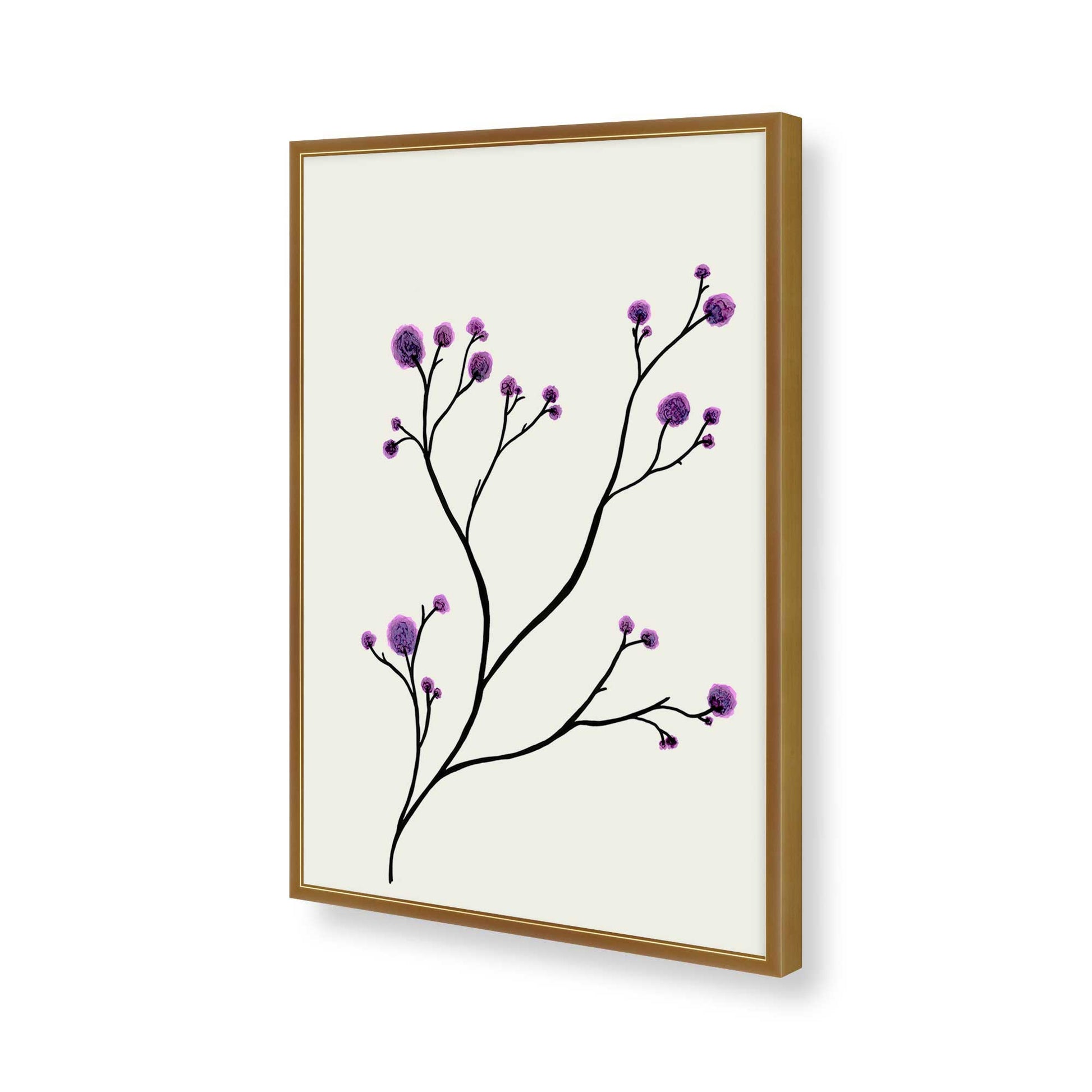 [Color:Polished Gold], Picture of art in a Polished Gold frame of the corner