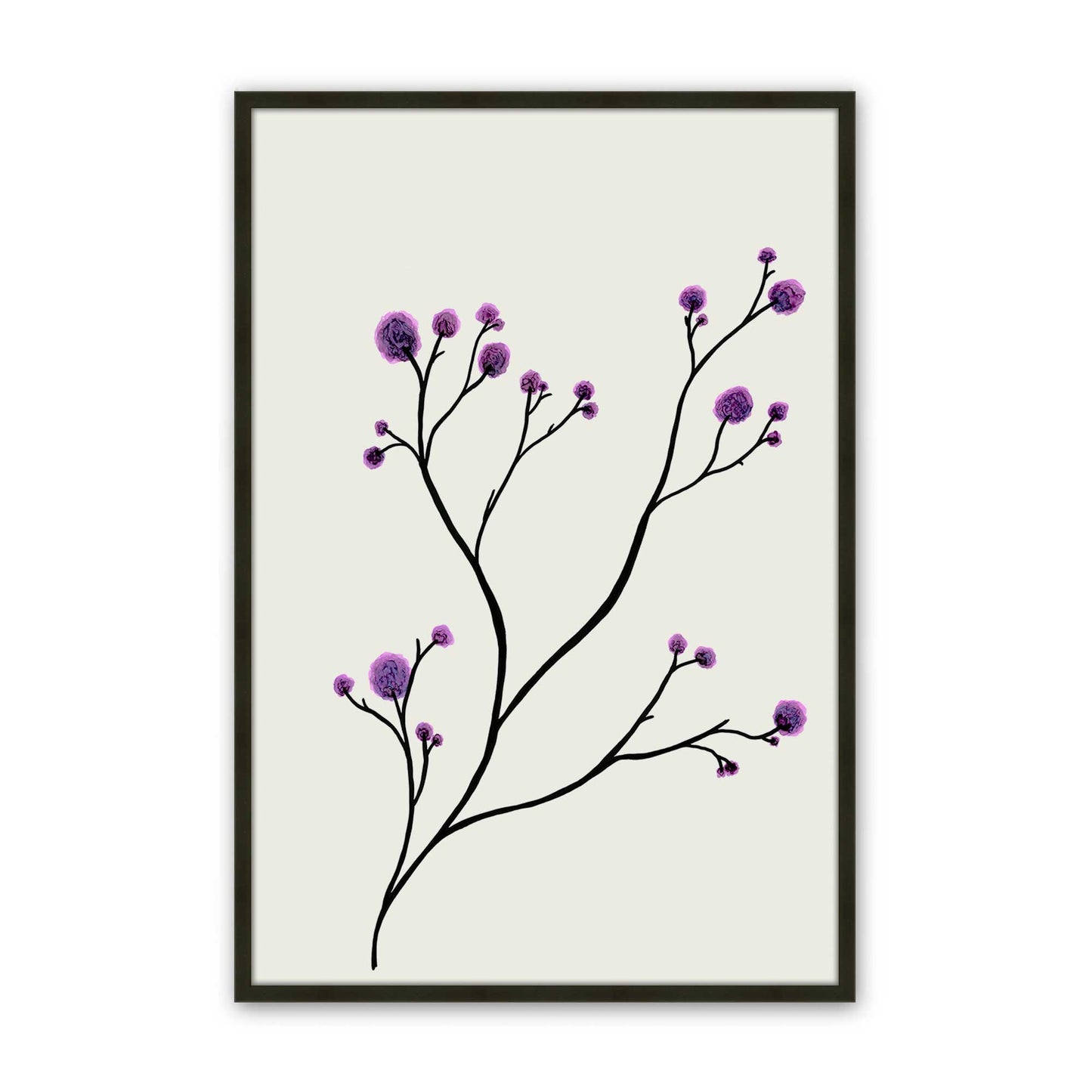 [Color:Satin Black], Picture of art in a Satin Black frame