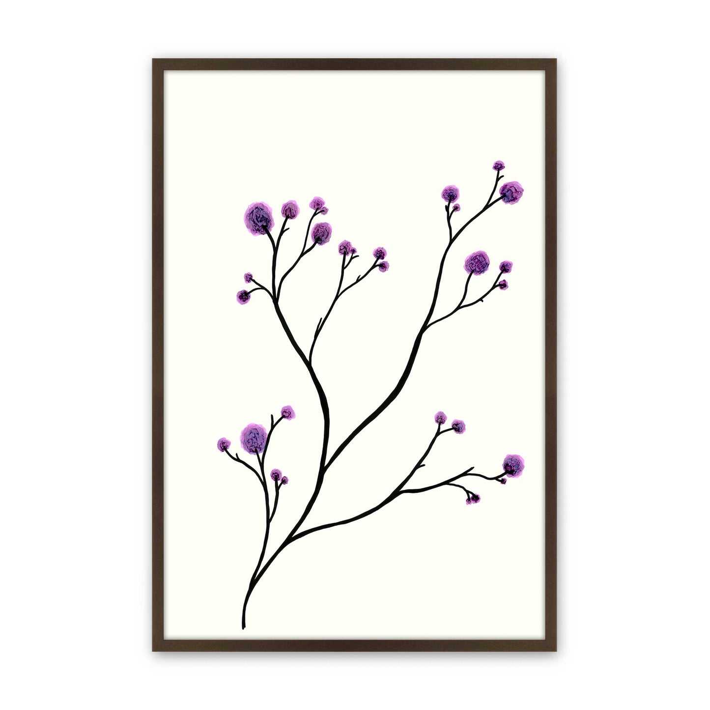 [Color:Brown], Picture of art in a Brown frame
