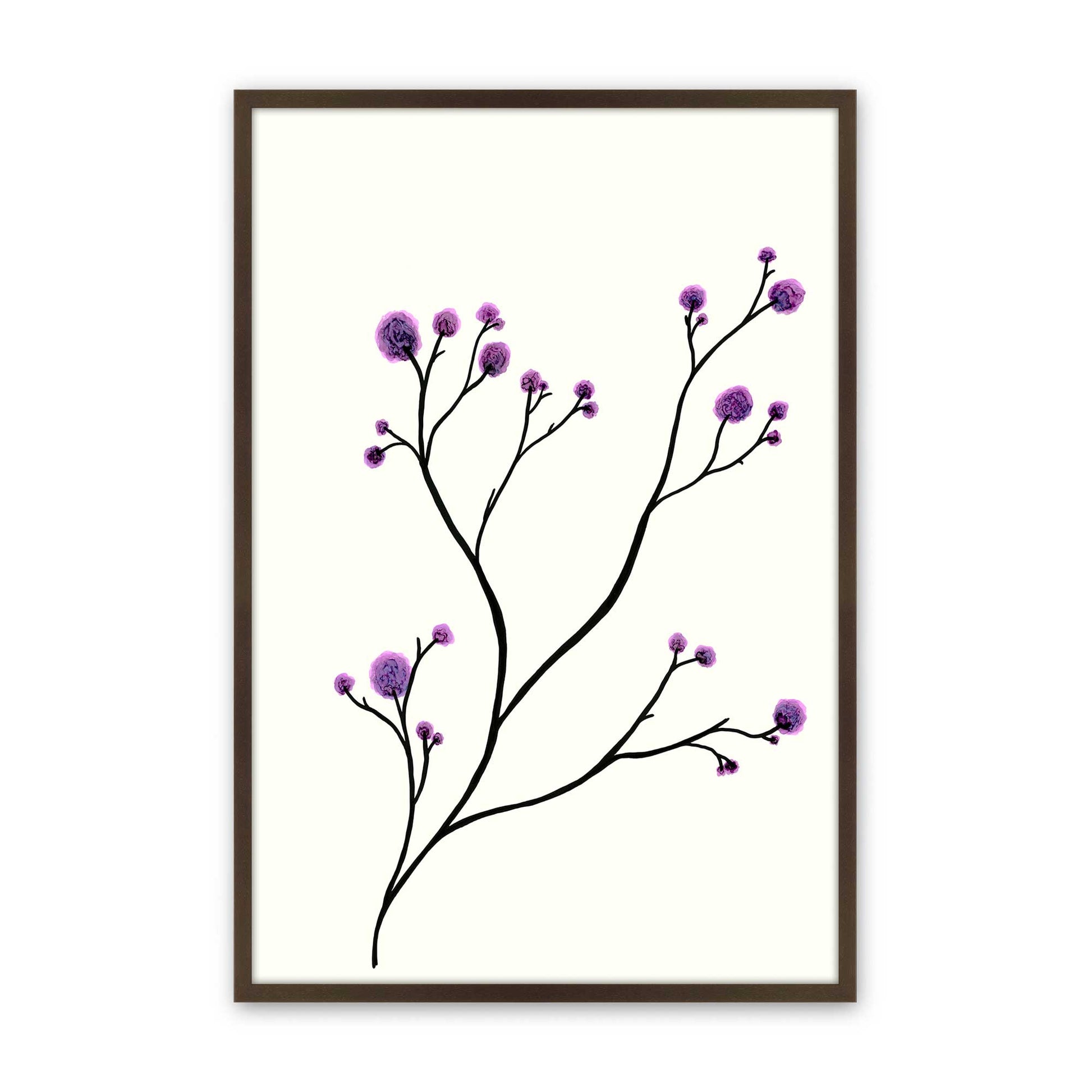 [Color:Brown], Picture of art in a Brown frame