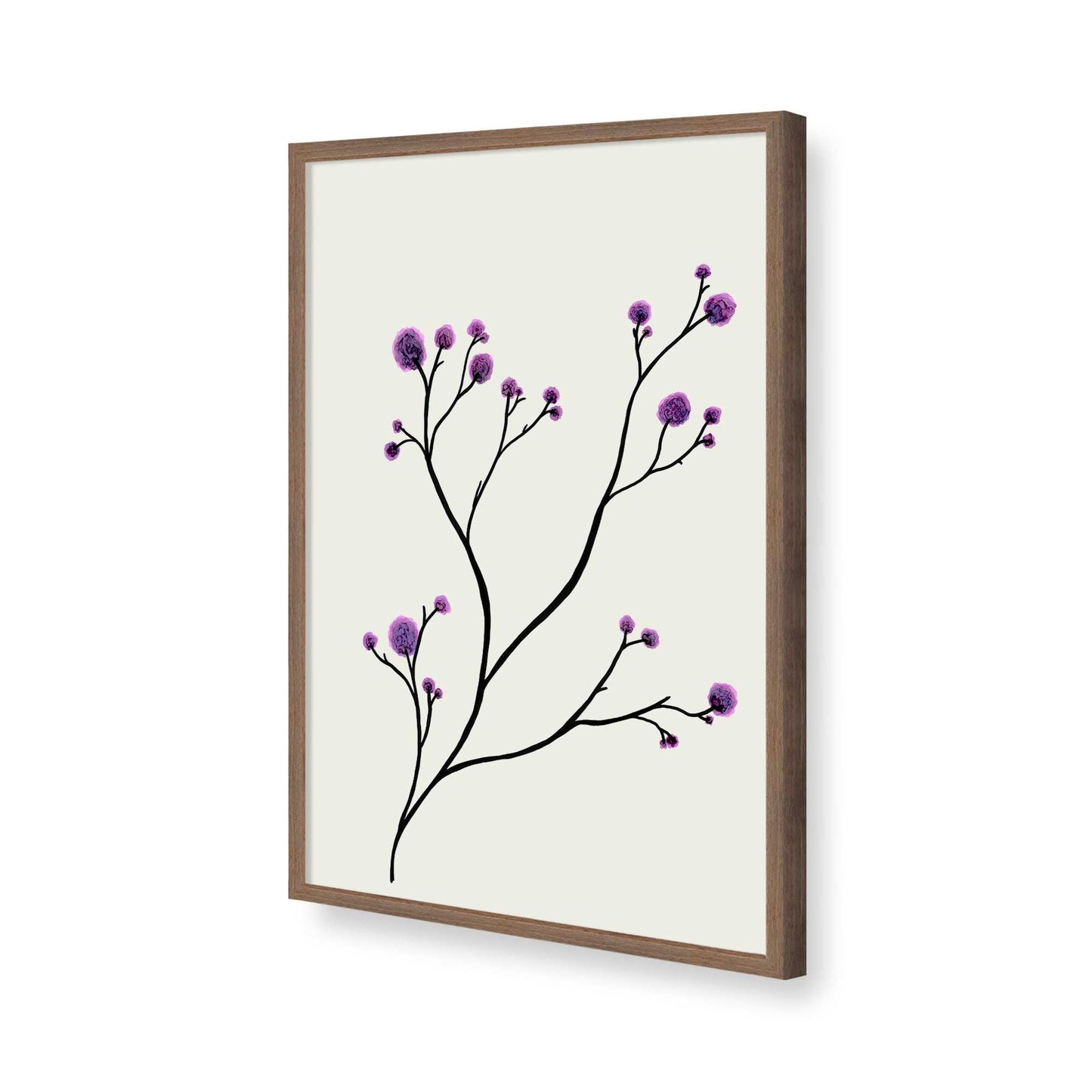 [Color:Walnut], Picture of art in a Walnut frame of the corner