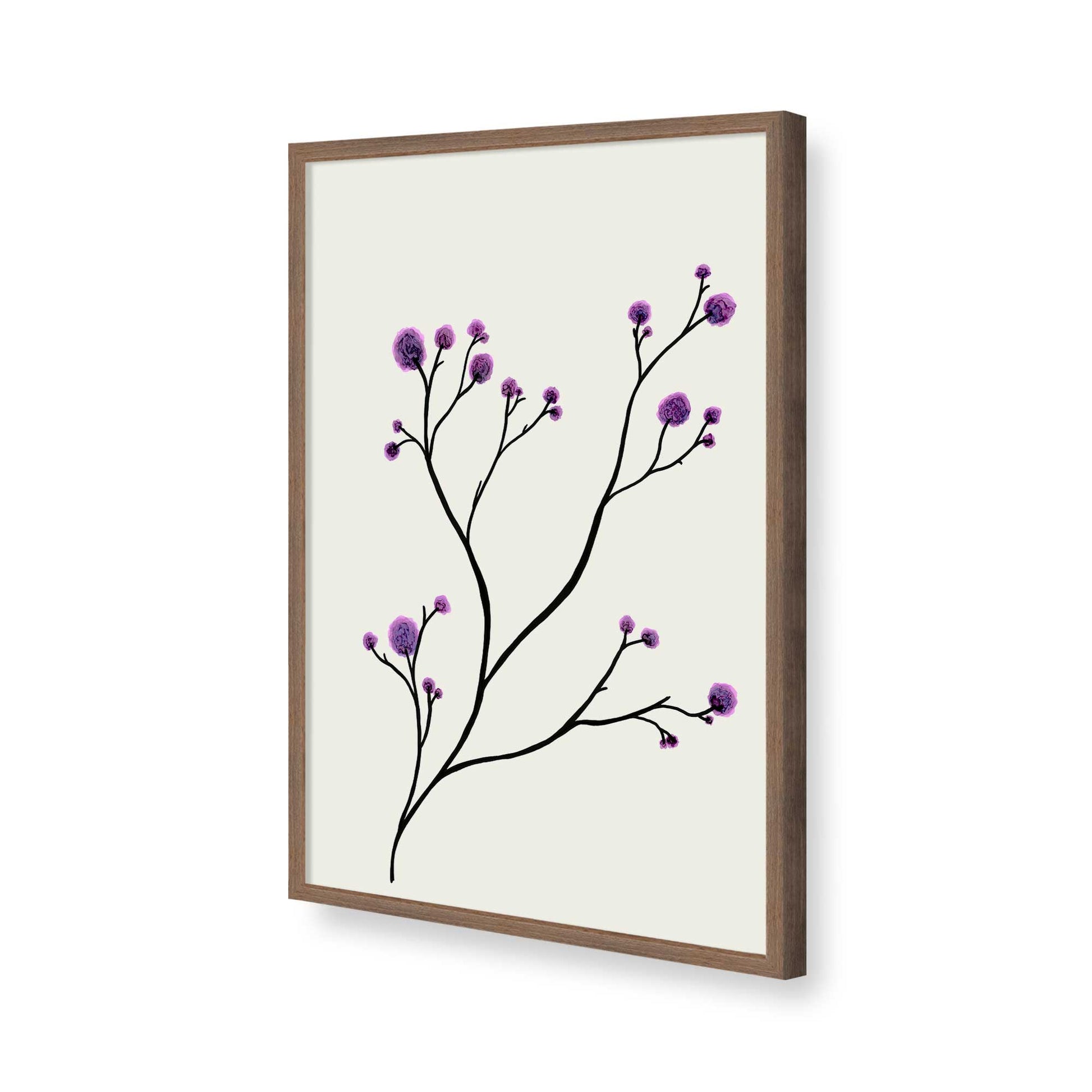[Color:Walnut], Picture of art in a Walnut frame of the corner