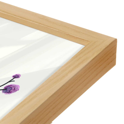 [Color:American Maple], Picture of art in a American Maple frame at an angle