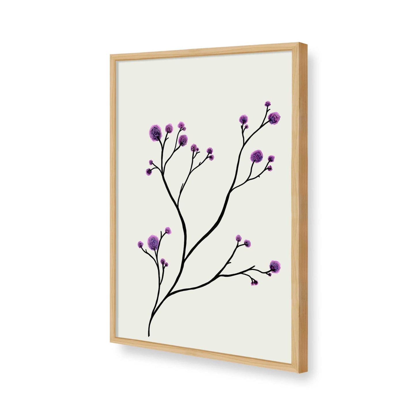 [Color:American Maple], Picture of art in a American Maple frame of the corner