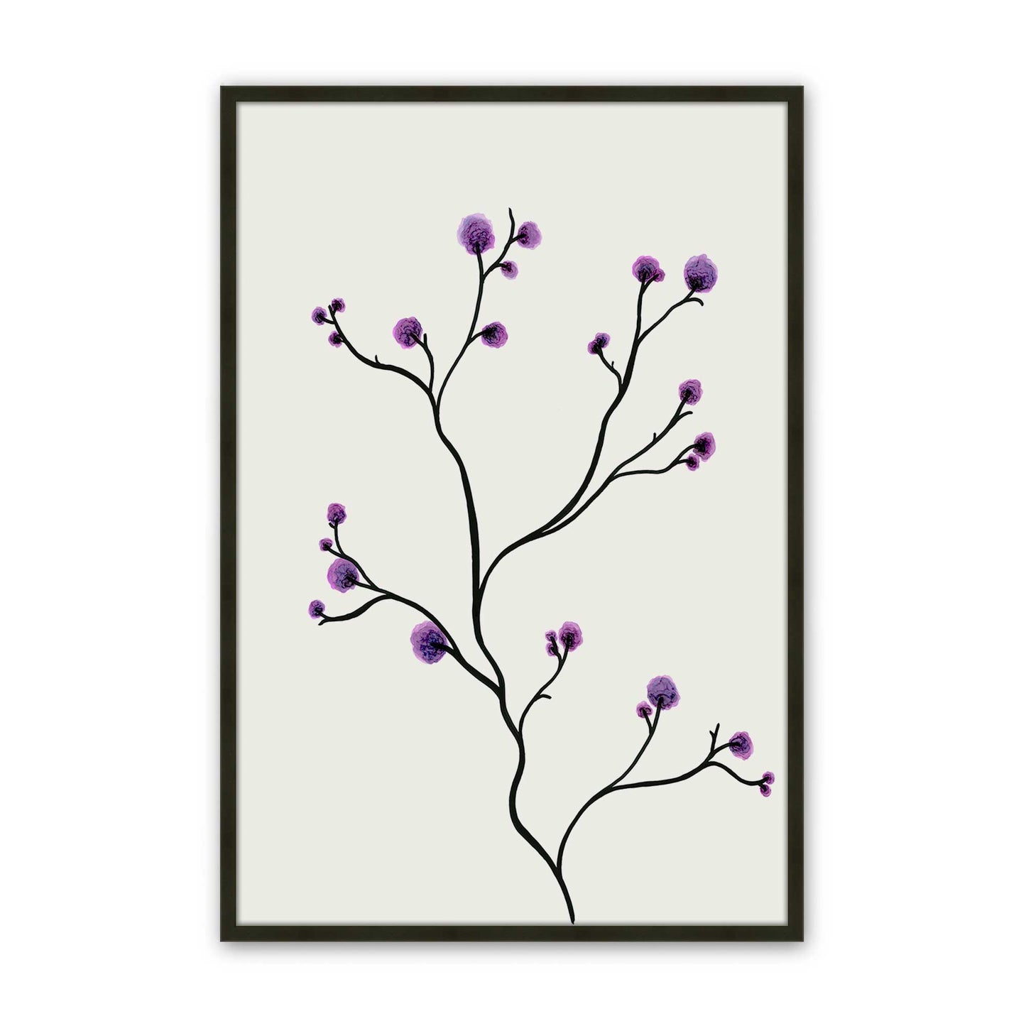 [Color:Satin Black], Picture of art in a Satin Black frame