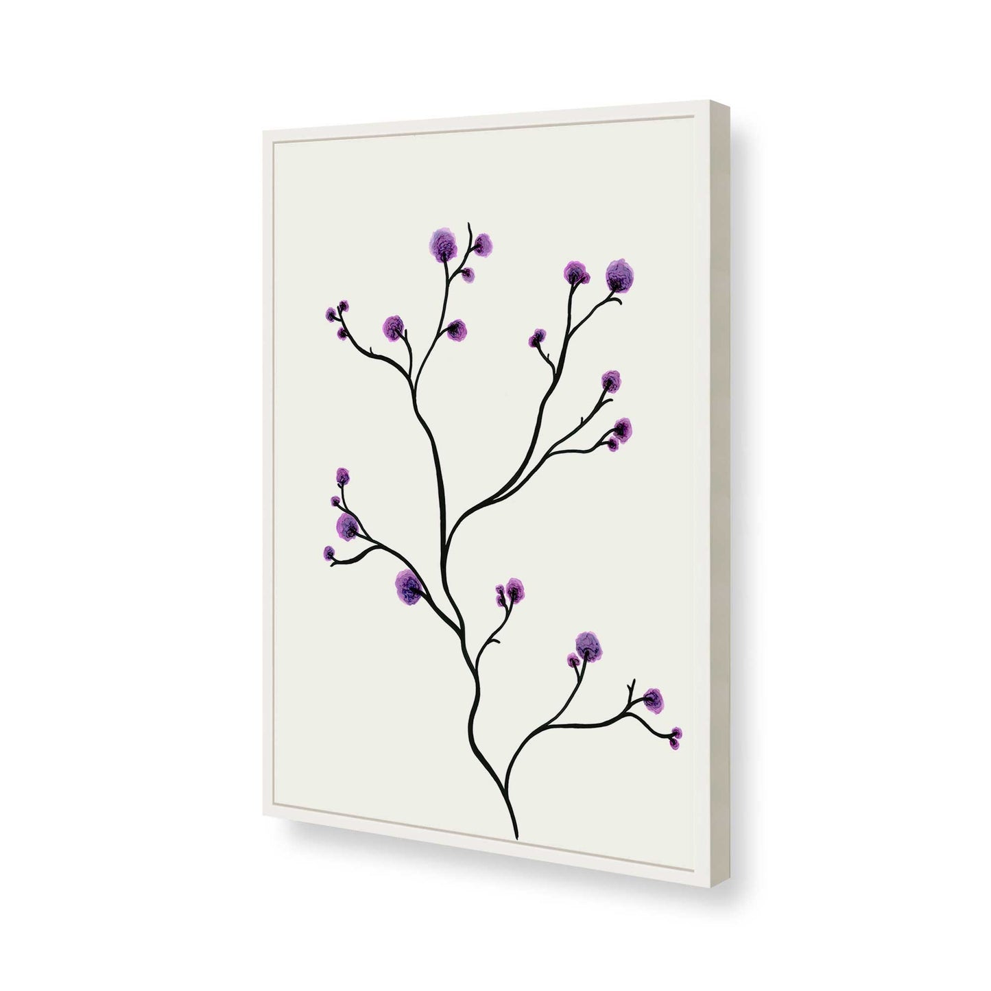 [Color:Opaque White], Picture of art in a Opaque White frame of the corner