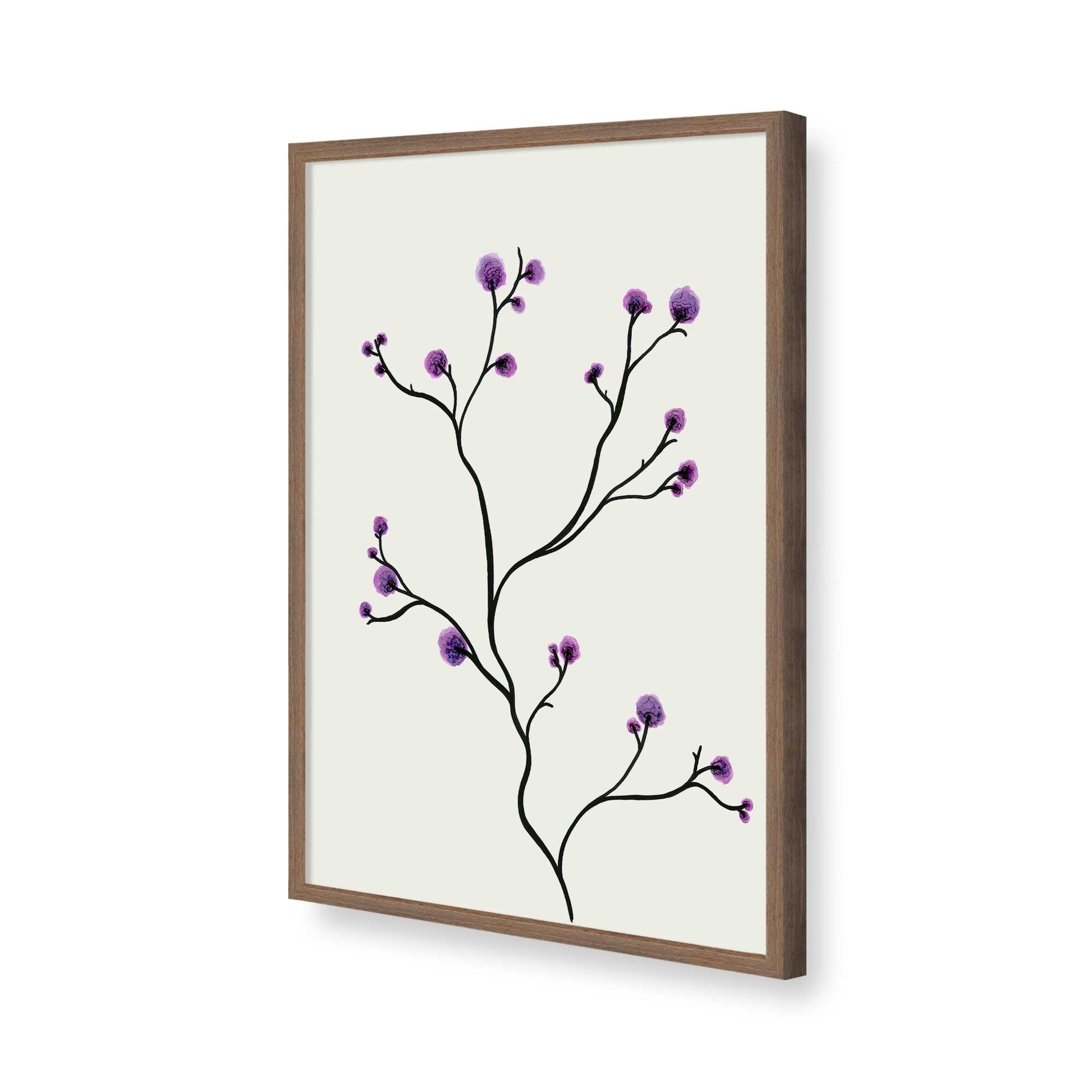 [Color:Walnut], Picture of art in a Walnut frame of the corner