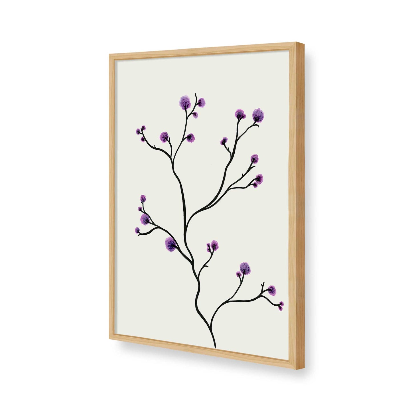 [Color:American Maple], Picture of art in a American Maple frame of the corner