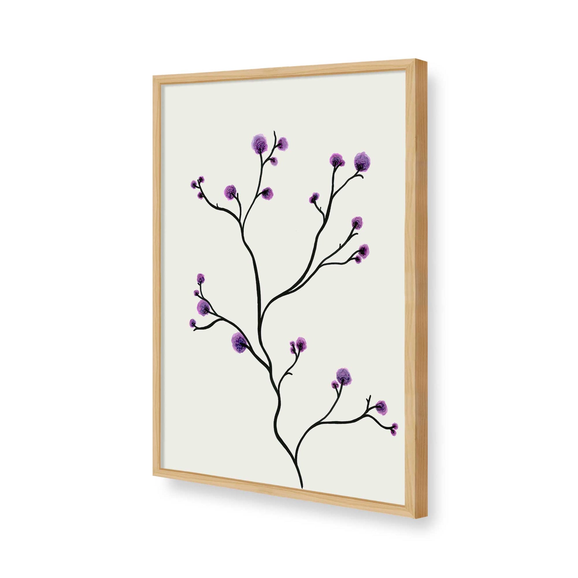 [Color:American Maple], Picture of art in a American Maple frame of the corner