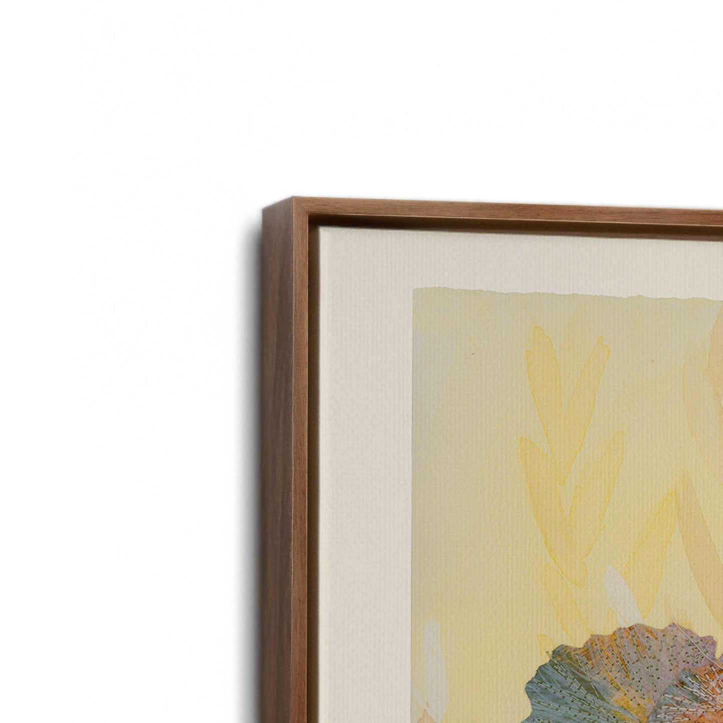 [Color:Walnut], Picture of the corner of the art