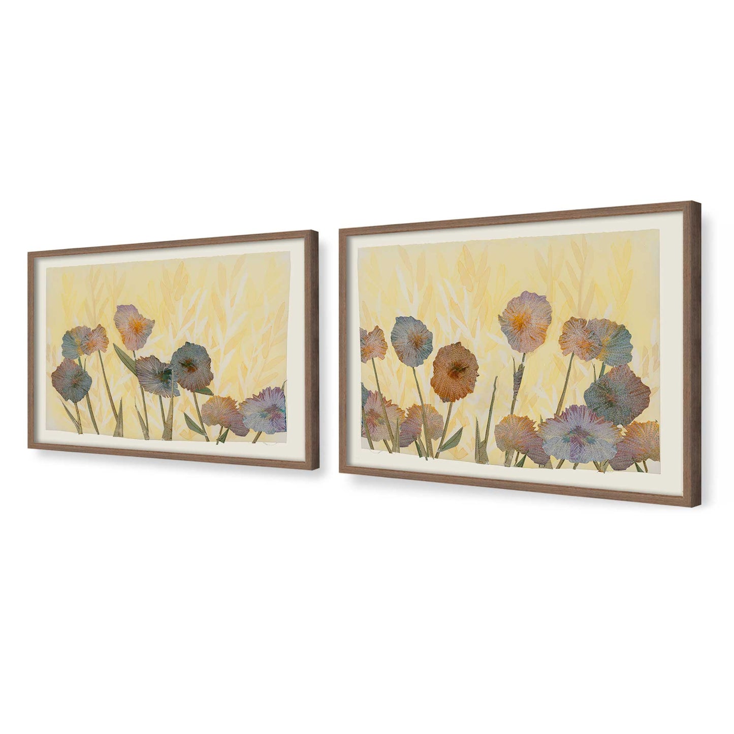 [Color:Walnut], Picture of art in a Walnut frame at an angle