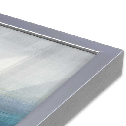[Color:Polished Chrome], Picture of art in a Polished Chrome frame of the corner