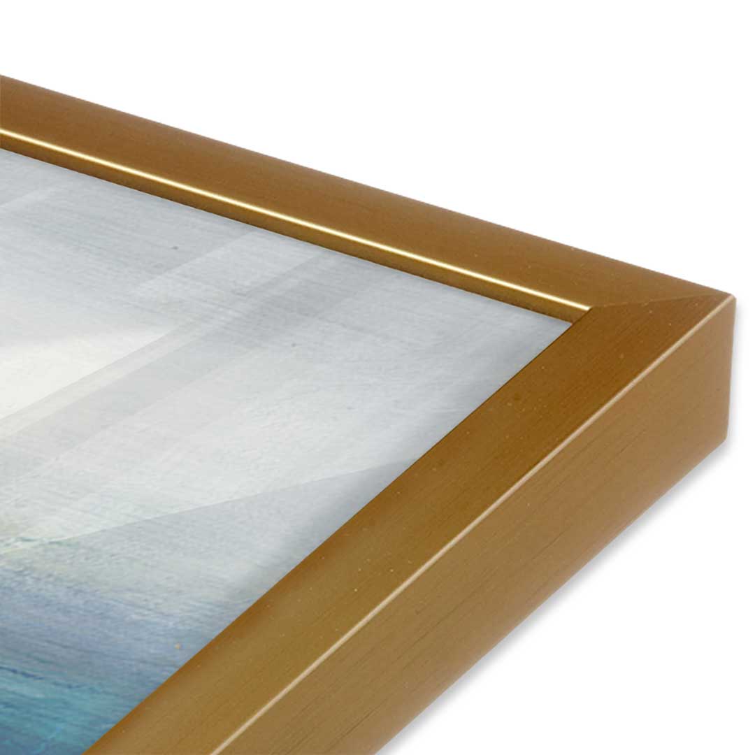 [Color:Polished Gold], Picture of art in a Polished Gold frame of the corner