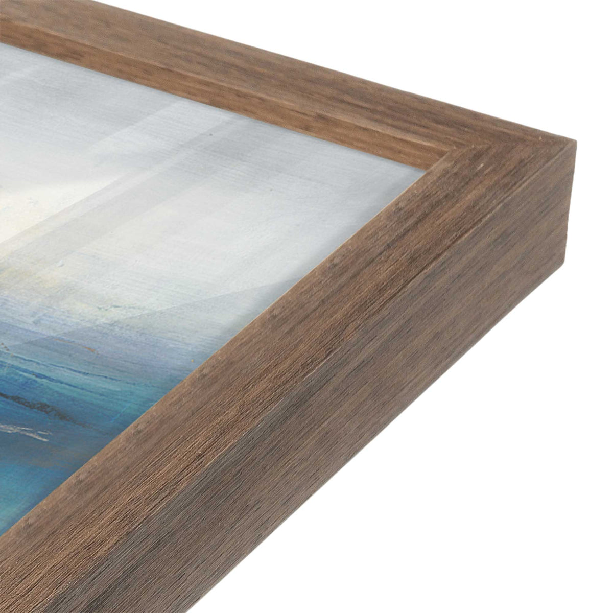 [Color:Walnut], Picture of art in a Walnut frame of the corner