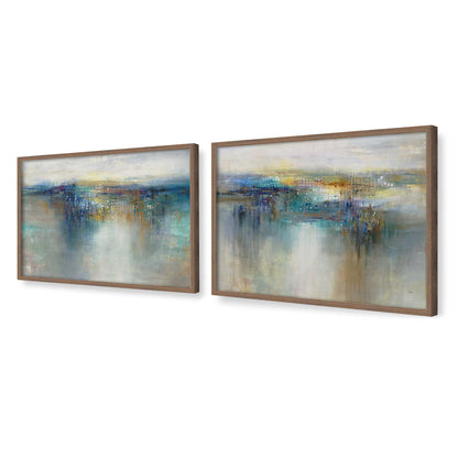 [Color:Walnut], Picture of art in a Walnut frame at an angle