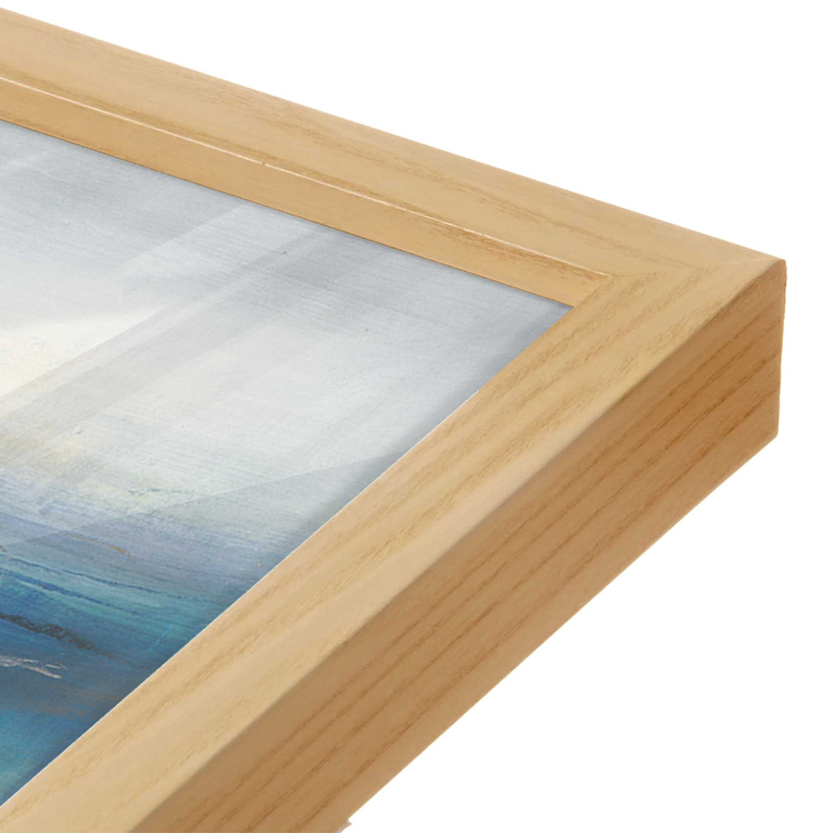 [Color:American Maple], Picture of art in a American Maple frame of the corner