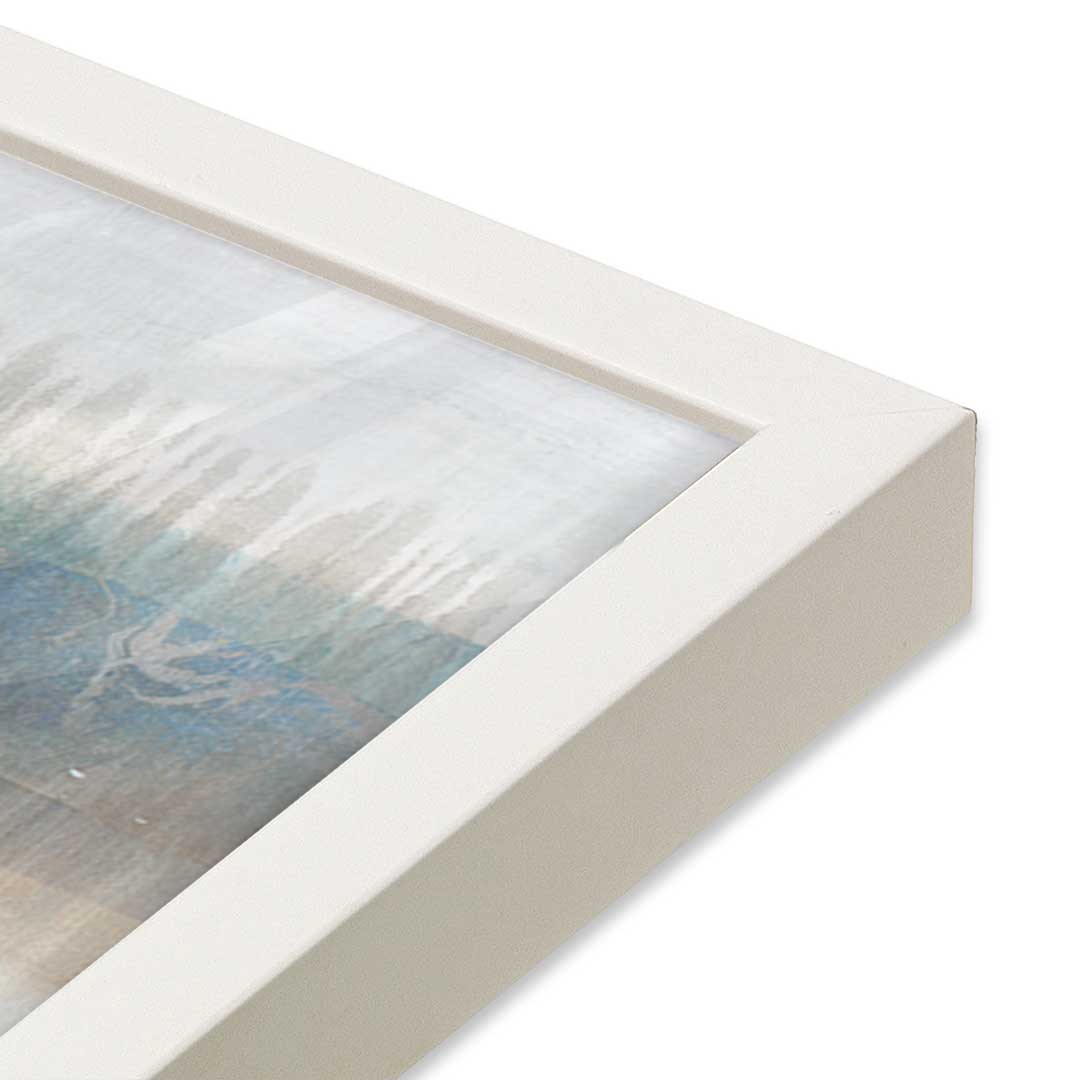 [Color:Opaque White], Picture of art in a Opaque White frame of the corner