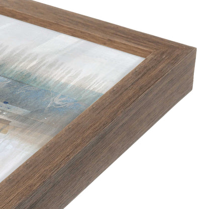 [Color:Walnut], Picture of art in a Walnut frame of the corner