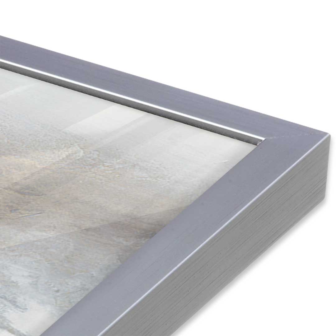 [Color:Polished Chrome], Picture of art in a Polished Chrome frame of the corner