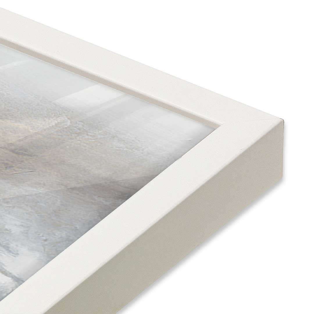 [Color:Opaque White], Picture of art in a Opaque White frame of the corner