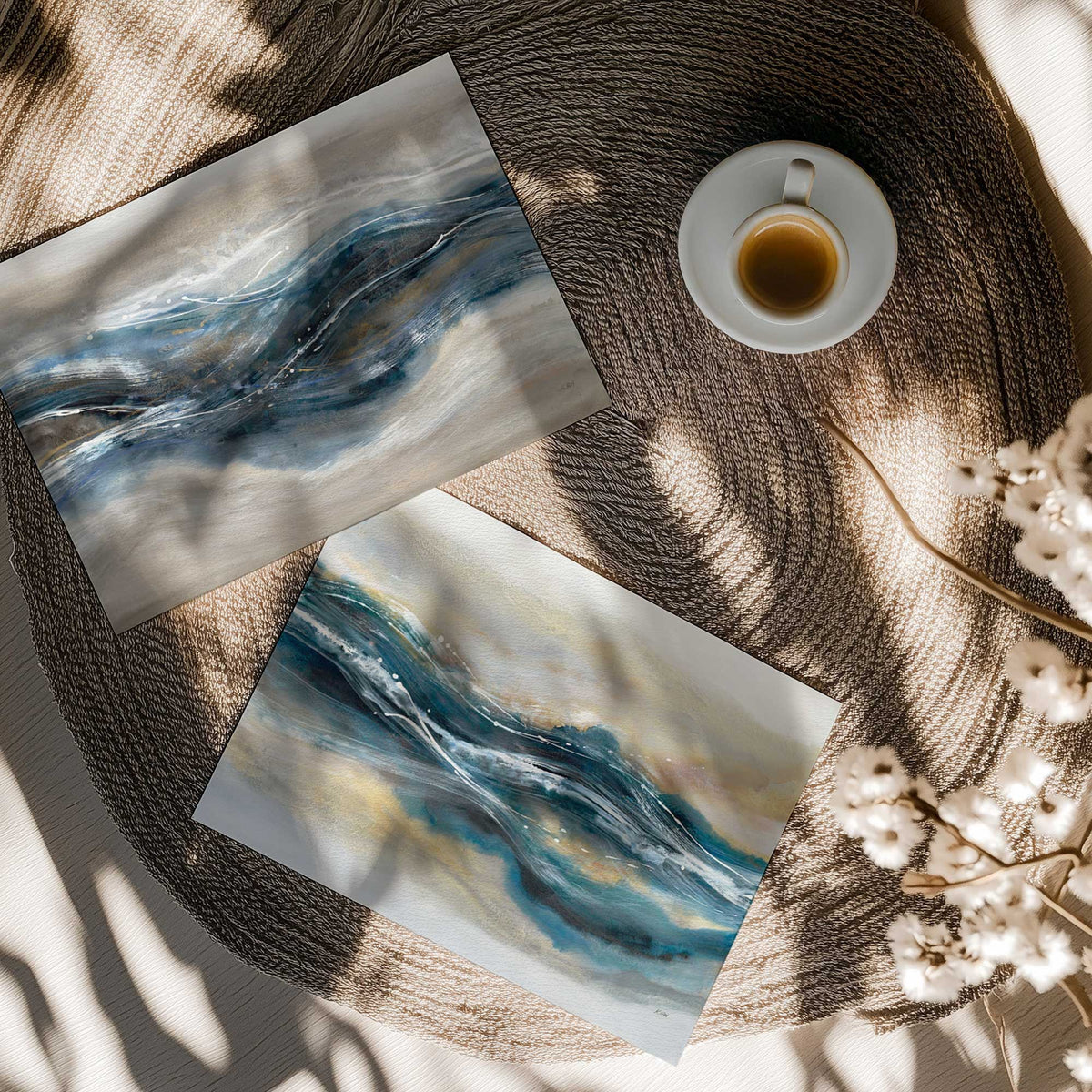 [color:Rolled Print], Picture in a room
