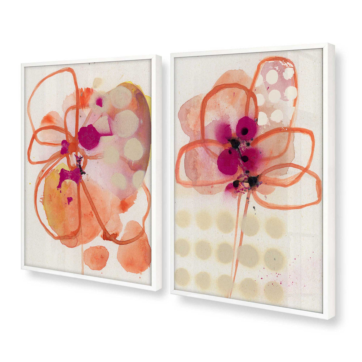 [Color:Opaque White], Picture of art in a Opaque White frame at an angle