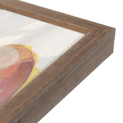 [Color:Walnut], Picture of art in a Walnut frame of the corner