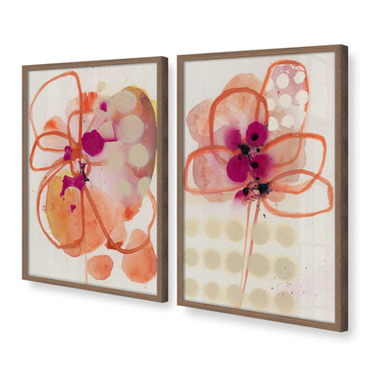 [Color:Walnut], Picture of art in a Walnut frame at an angle