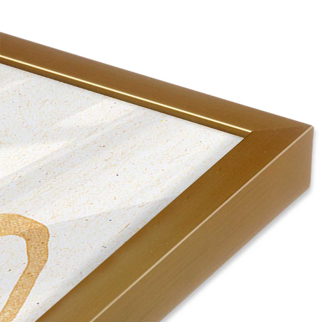 [Color:Polished Gold], Picture of art in a Polished Gold frame of the corner